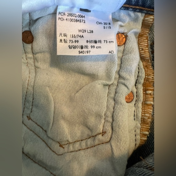 Levi’s 501S 29 x 28 - Picture 5 of 6